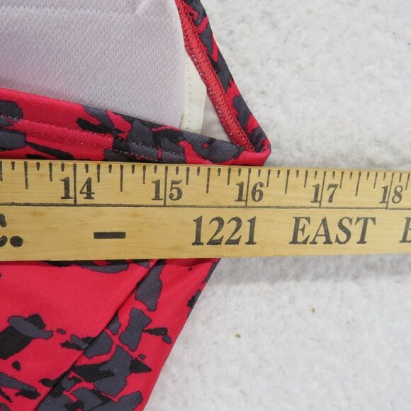 Speedo One Piece Swimsuit Girls 13/14 Racerback Abstract Print Poly Swim‎ Suit - Picture 9 of 10